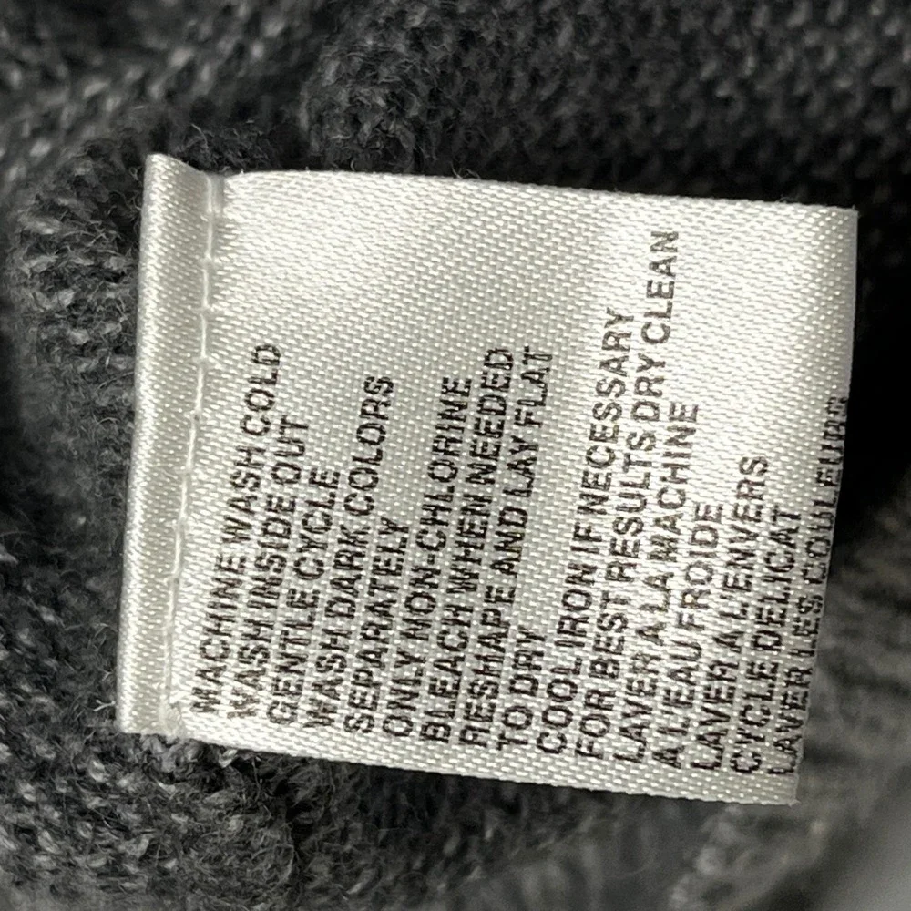 Tommy‎ Bahama Men's Gray Cotton Cashmere Blend Zip Up Sweater Large Elbow patch